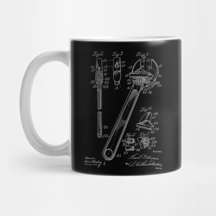 Wrench Vintage Patent Drawing Funny Novelty Mug